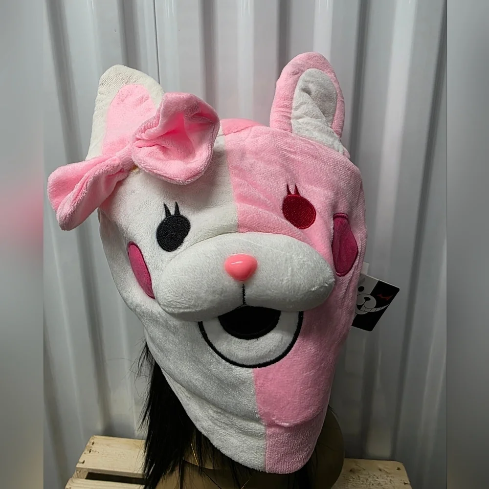 Extheanime Adorable Pink and White Cat Costume Headpiece